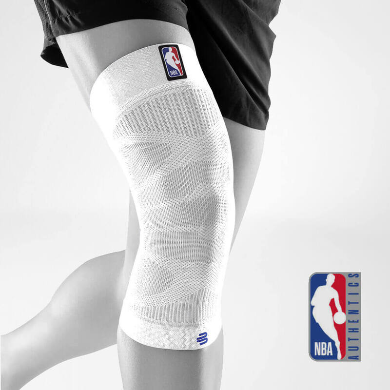  Bauerfeind Sports Knee Support NBA - Officially Licensed  Basketball Brace with Medical Compression - Sleeve Design with Omega Gel  Pad for Pain Relief & Stabilization (Black, XS) : Health & Household